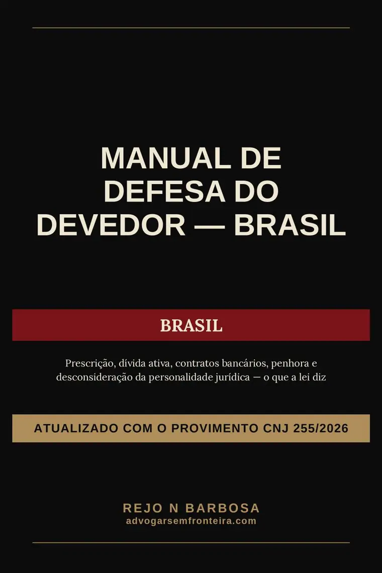 Capa de Manual de Defesa do Devedor — Brasil