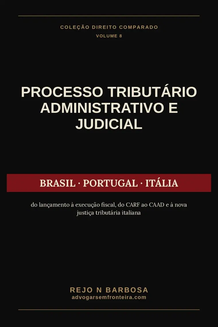 Capa de Processo Tributário Administrativo e Judicial